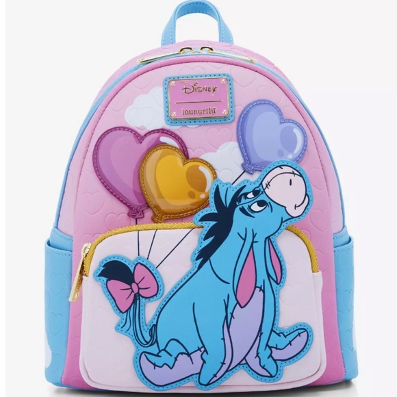 Loungefly Disney Winnie the Pooh Eeyore Balloons Mini Backpack - Picture 2 of 12